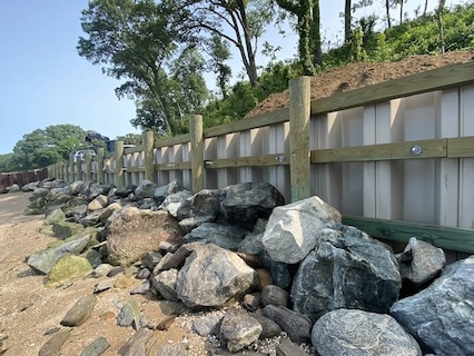 Bulkhead and revetment